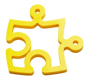 BASE QUENTES PUZZLE AMARELO SILICONE